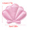 10Pieces Fabric Seashells Charm Hair Clip Making-Black 4