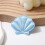 10Pieces Fabric Seashells Charm Hair Clip Making-Black 7