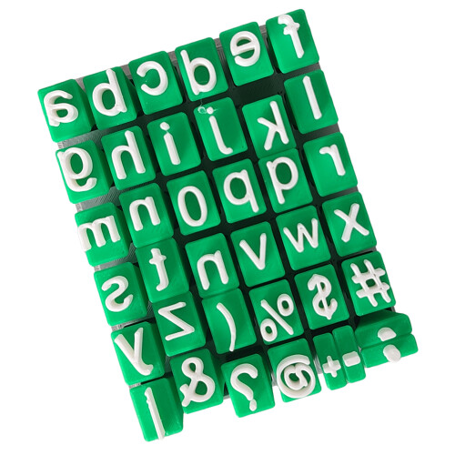 Educational Letter Stamper Uppercase Lowercase Letter-Style A