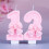 Pink Birthday Number Candle Features Decoration Celebration-7 5