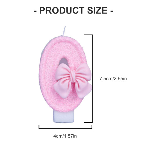 Pink Birthday Number Candle Features Decoration Celebration-7 2
