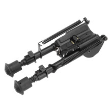 Taktisk bipod til Picatinny-skinner, justerbar benlængde 6-9 tommer fjederreturadapter, kraftig aluminiumskonstruktion med gummi af høj kvalitet