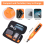 Handheld Cordless Rotary Tool 5 Speed Electric Grinder-Blue 6