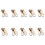 10 Stuks 3 # 5 # Ritsen Slider-Nee. 5 gouden pullhe 1