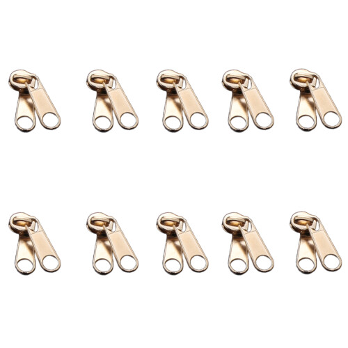 10 Stuks 3 # 5 # Ritsen Slider-Nee. 5 gouden pullhe