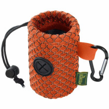 Hundekotbeutelspender - HUNTER - 3D-Mesh - Karabiner - 9,5x5 cm - Orange - Leicht