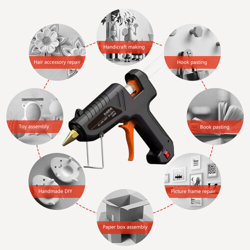 Lightweight Electric Adhesive Guns Set Leak Proof Nozzle-EU 1