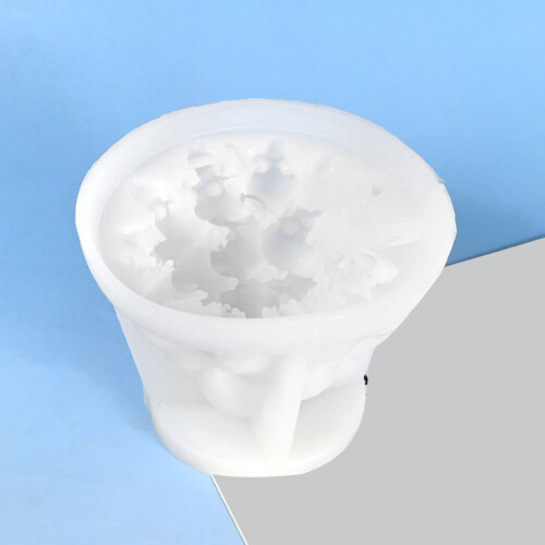 Halloween Silicones Mould 3D Stacked Skull Candle Molds Casting 1
