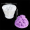 Halloween Silicones Mould 3D Stacked Skull Candle Molds Casting 6
