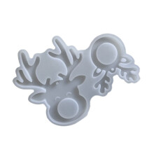 Moule à bougie de noël en Silicone, 2 cavités, pendentif en