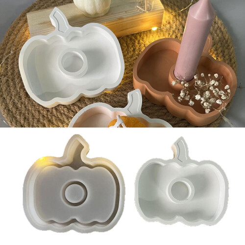 Pumpkin Silicone Candlestick Molds for Making Pillars Candle 1
