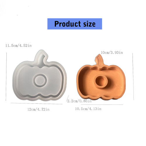 Pumpkin Silicone Candlestick Molds for Making Pillars Candle 2