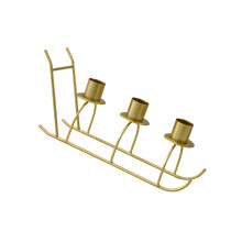 Bougeoir en métal, 1 pièce, ornement de bureau, bougeoir en-Or