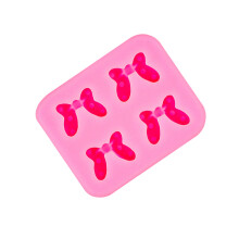 Silicone Mould Chocolate Molds DIY Bowknot Fondant Molds-Pink 2