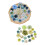 42Pieces Artificial Flower For Weddings Bouquets-Blue system 1