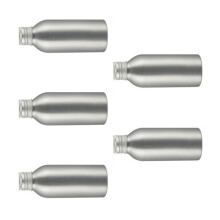 Pakket van 5 efficiënte aluminium waterflessen, lekvrij-120 ml