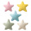 Star Shape Pillow Multifunctional Home Decors Breathable-White 2