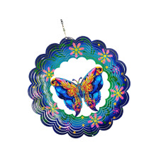Dynamic Rotating Aeolian Bells Weather Resistant Iron-Butterfly