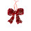 Plastic Christmas Tree Ornament Hanging-Christmas leaf bow 1