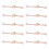 Boutons Cheongsam traditionnels, 10-Perles de feuille d'or 2 1