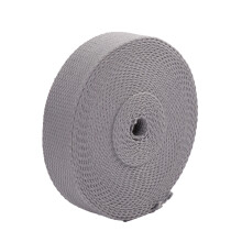 50Yard Long 25mm Wide Cotton Webbing Heavy Duty-Light gray