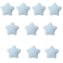 10 Pcs Plush Star Patches Star Appliques Sew on Patches-Blue