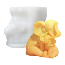Animal Elephant Statue Silicone Molds for Candle Soap Making