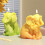 Animal Elephant Statue Silicone Molds for Candle Soap Making 7