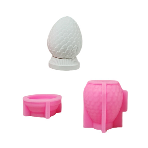 Eggshell Shape Silicone Candle Molds for Making Candle Tealight