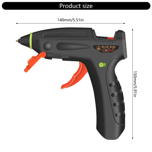 Compact Cordless Hot Glues Guns 2400mAh Battery Quick Heating 2