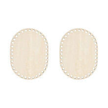 2Pcs Wood Basket Base Basket Weaving Supplies for Crochet-7
