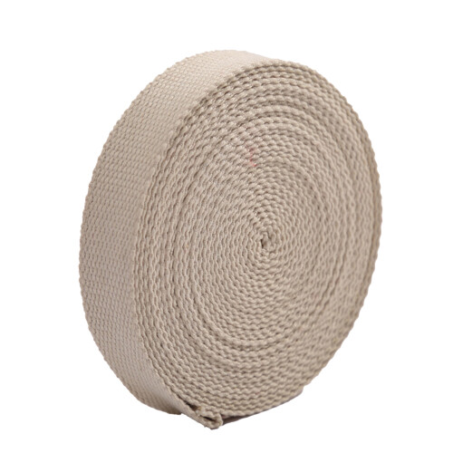 25mm Width Cotton Webbing Band 50Yard Heavy Duty-off w hite