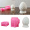 Eggshell Shape Silicone Candle Molds for Making Candle Tealight 2