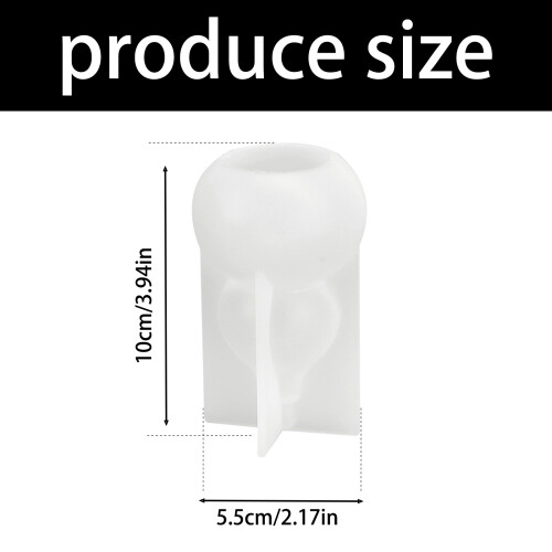 3D Gourd Shape Silicone Candle Molds Epoxy Resin Molds for 2