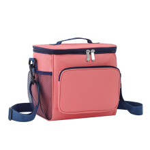 Bolsa térmica reutilizável de alta densidade para almoço, com revestimento interno em alumínio impermeável e espesso, design portátil com alça