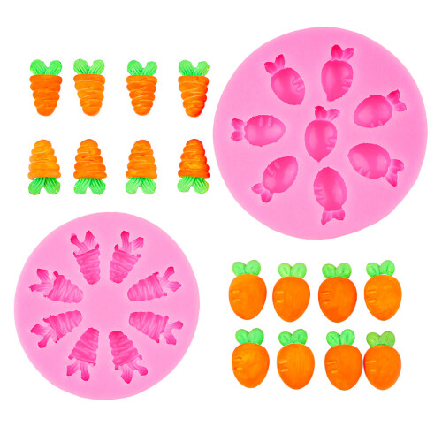 Chocolate Molds Small Carrots Silicone Molds Castings Molds-5 1