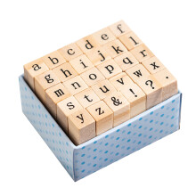 30Pcs Wood Craft Stamp Vintage Scrapbooking Stamp-Style D