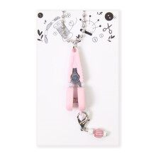 Travel Snips Set Portable Small Scissors Metal-Pinkish Grey