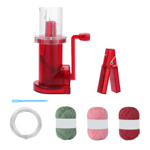 Household Hand Spools Sewing Tool Portable Hand Knitting-Red