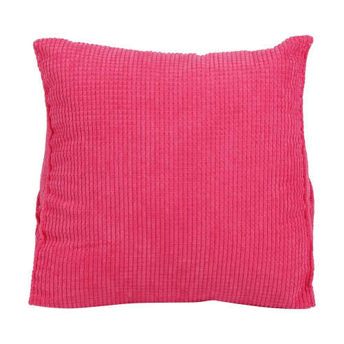 Soft Fabric Decorative Pillow, Versatile Use for Couch and Bed, Zippered Backrest Support (Orange, Triangular)