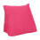 Soft Fabric Decorative Pillow, Versatile Use for Couch and Bed, Zippered Backrest Support (Orange, Triangular) 2