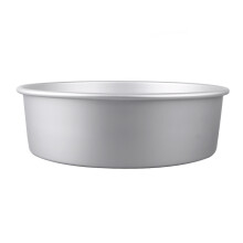 Moule à gâteau rond en aluminium, aluminium anodisé non réactif de qualité commerciale durable, design à bords droits, parfait pour les