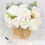 1Box Artificial Silk Flower for Wedding Decorations-Holy White 7