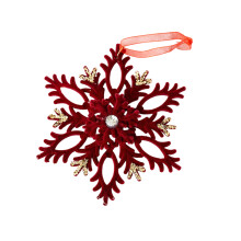 Traditional Plastic Hanging Ornament For Christmas-snowflake