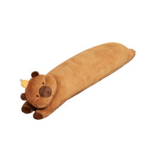 Lang Capybara-pluchekussen voor meer comfort tijdens-bruine L