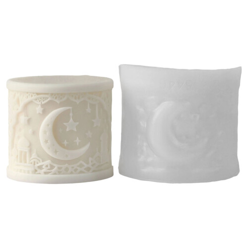 Flexible Moon Candle Silicone Casting Mold For Chocolate-5446