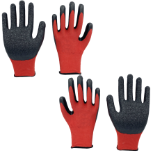 Gants de travail en latex, revêtement durable pour une protection optimale, conception flexible pour une dextérité accrue, matériau respirant