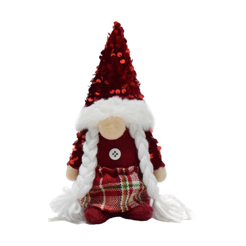 Holiday Gnomes Plush Dolls with Sequins Hat-Womens model