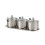 Spices Canister Kitchen Spices Jar-Silver Three seasoning jars 1