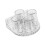 Rotating Wall Mount Portable Toothbrush-Transparent White 1